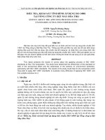 điều tra, khảo sát tình hình áp dụng iso 14001 tại tổng công ty dệt may hòa thọ
