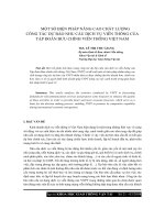 báo cáo khoa học  'một số biện pháp nâng cao chất lượng công tác dự báo nhu cầu dịch vụ viễn thông của tập đoàn bưu chính viễn thông việt nam'