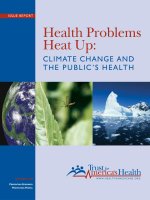 Health Problems Heat Up: CLIMATE CHANGE AND THE PUBLIC’S HEALTH doc
