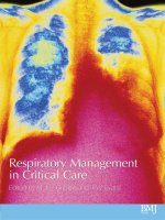 Respiratory Management in Critical Care ppt