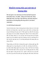 Khuếch trương hiệu quả một đại sứ thương hiệu potx