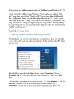 20 thủ thuật hay nhất cho menu Start và Taskbar trong Windows 7 – P.1 pot