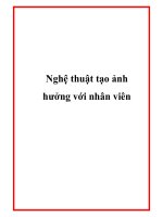 Nghệ thuật tạo ảnh hưởng với nhân viên doc