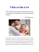Viêm cơ tim ở trẻ doc