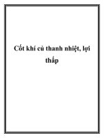 Cốt khí củ thanh nhiệt, lợi thấp docx
