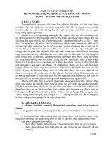 PHƯƠNG PHÁP DỰNG HÌNH BẰNG THƯỚC VÀ COMPA  TRONG TRƯỜNG TRUNG HỌC CƠ SỞ