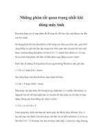 Những phím tắt quan trọng nhất khi dùng máy tính doc