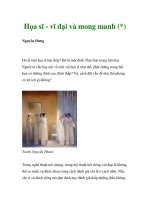 Họa sĩ - vĩ đại và mong manh ppt