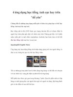 4 ứng dụng học tiếng Anh cực hay trên 