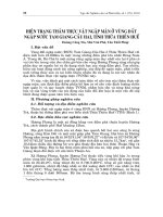 báo cáo nghiên cứu khoa học ' hiện trạng thảm thực vật ngập mặn ở vùng đất ngập nước tam giang-cầu hai, tỉnh thừa thiên huế '