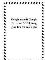 Google ra mắt Google Drive với 5GB không gian lưu trữ miễn phí pps