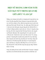 MỘT NỮ HOÀNG 3.500 NĂM TUỔI GÂY RẠN NỨT TRONG QUAN HỆ GIỮA ĐỨC VÀ pot