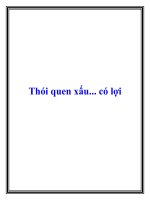 Thói quen xấu có lợi pdf