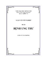 đề tài ''''bệnh ung thư''''