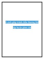 4 cách giúp tránh chấn thương khi tập luyện giảm cân ppsx