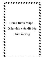 Remo Drive Wipe – Xóa vĩnh viễn dữ liệu trên ổ cứng ppt