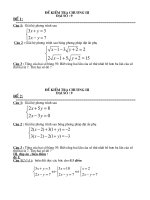 đề KT ch­ương 3 - đại số 9
