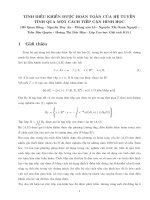 Tính điều khiển được hoàn toàn của hệ thống tuyến tính qua một cách tiếp cận hình học