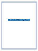 Các món ăn để khỏe đẹp (Phần 1) pdf