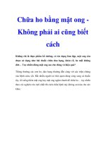 Chữa ho bằng mật ong Không phải ai cũng biết cách pptx