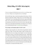 THAI PHỤ CÓ NÊN XOA BỤNG BẦU? ppt