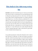 Tiêu chuẩn & Quy định trong trường học docx