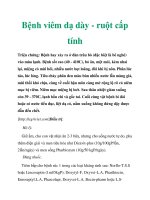 Bệnh viêm dạ dày - ruột cấp tính pdf