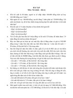 BÀI TẬP Môn: Tài chính – tiền tệ pdf