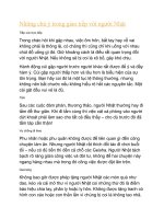 Những chú ý trong giao tiếp với người Nhật (1) ppt