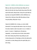 Thuốc HAN - IODINE và HALAMID diệt virus cúm gia cầm ppt