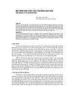 báo cáo nghiên cứu khoa học  'mô hình erp cho các trường đại học'