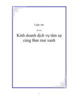 ĐỀ TÀI:Kinh doanh dịch vụ tâm sự cùng Ban mai xanh pdf