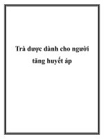 Trà dược dành cho người tăng huyết áp pot