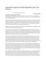 6 thách thức trong tiến trình Hội nhập Kinh tế quốc tế của Việt Nam pps