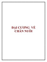 ĐẠI CƯƠNG VỀ CHĂN NUÔI docx
