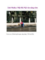 Ảnh Maika: Một Hà Nội vào sáng sớm pptx