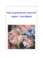 Faire un portrait aux crayons de couleur : Aron Ralston doc