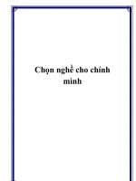 Chọn nghề cho chính mình docx
