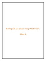 Hướng dẫn xóa cookie trong Windows PC (Phần 4) doc