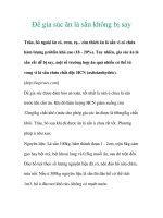 Để gia súc ăn lá sắn không bị say pot