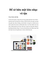 Để sở hữu một kho nhạc vô tận pps