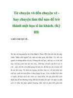 Từ chuyện võ đến chuyện vẽ hay chuyện làm thế nào để trở thành một họa sĩ ăn khách. (Kỳ III) pdf