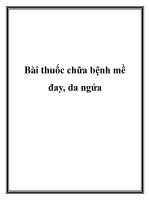 Bài thuốc chữa bệnh mề đay, da ngứa. potx