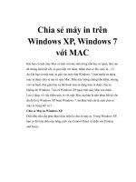 Chia sẻ máy in trên Windows XP, Windows 7 với MAC ppsx