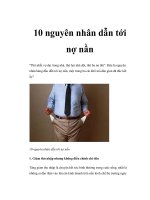 10 nguyên nhân dẫn tới nợ nần ppt