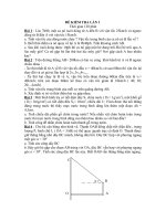 Đề kiểm tra chọn học sinh giỏi tỉnh