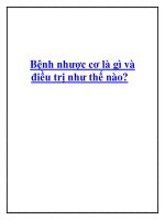 Bệnh nhược cơ là gì và điều trị như thế nào potx