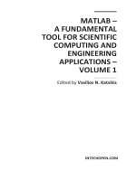 MATLAB – A FUNDAMENTAL TOOL FOR SCIENTIFIC COMPUTING AND ENGINEERING APPLICATIONS – VOLUME 1 ppt
