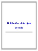 10 kiểu tắm chữa bệnh độc đáo pptx
