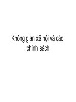 Không gian xã hội và các chính sách docx